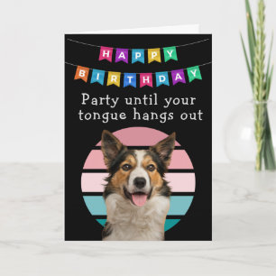 Agradecimiento Tarjeta de cumpleaños de perro divertida para pers