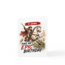 Tarjeta de cumpleaños de San Jorge