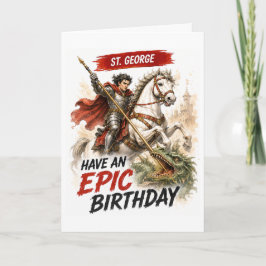 Agradecimiento Tarjeta de cumpleaños de San Jorge