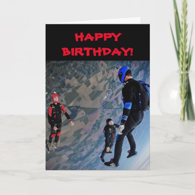 AGRADECIMIENTO TARJETA DE CUMPLEAÑOS DE SKY DIVERS (Anverso)