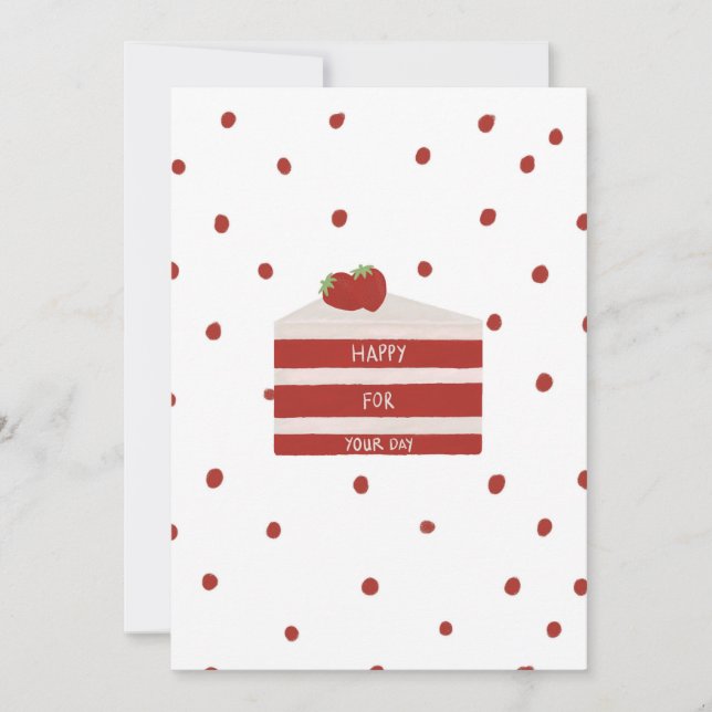 Agradecimiento Tarjeta de cumpleaños de terciopelo rojo (Anverso)