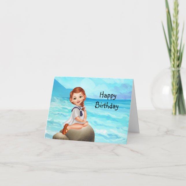 Agradecimiento Tarjeta de cumpleaños de un niño (Anverso)