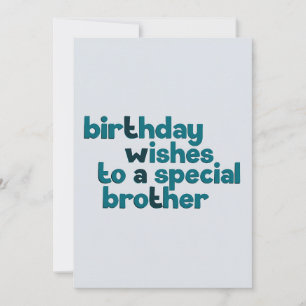 Agradecimiento Tarjeta de cumpleaños divertida para hermano Tar