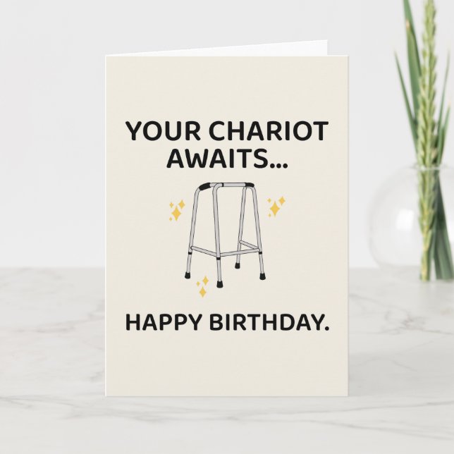 Agradecimiento Tarjeta de cumpleaños divertida para hombres mujer (Anverso)