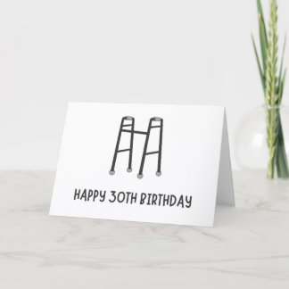 Agradecimiento Tarjeta de cumpleaños divertida para los 30 años d