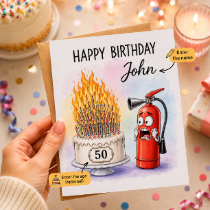 Agradecimiento Tarjeta de cumpleaños divertida y personalizada pa