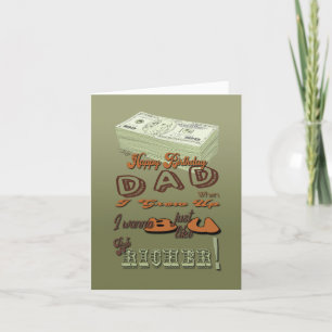 Agradecimiento Tarjeta de cumpleaños divertida y sarcástica - DAD