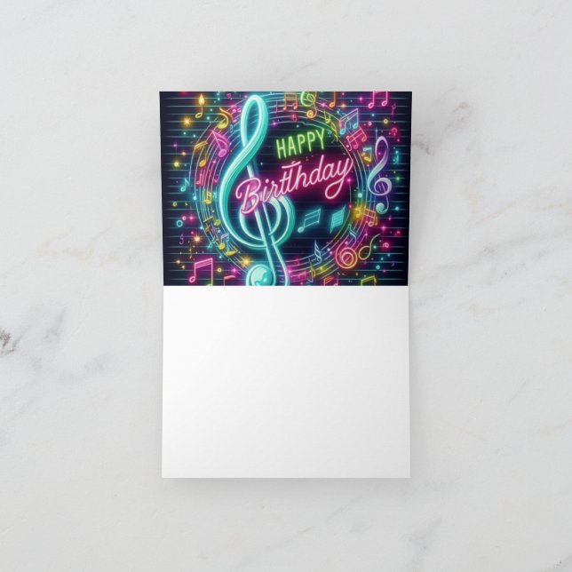 Agradecimiento Tarjeta de cumpleaños feliz (Interior)