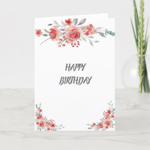 Agradecimiento Tarjeta de cumpleaños feliz