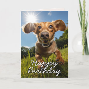 Agradecimiento Tarjeta de cumpleaños feliz de personalizado Dachs