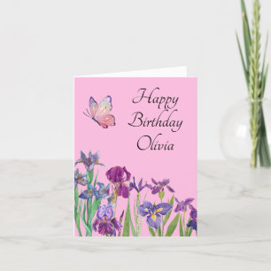 Agradecimiento Tarjeta de cumpleaños Iris Pumila