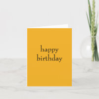Tarjeta de cumpleaños naranja