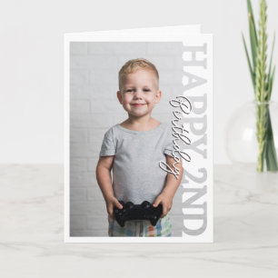 Agradecimiento Tarjeta de cumpleaños para álbum de fotos de 2 año