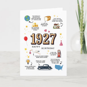Agradecimiento Tarjeta De Cumpleaños Para El Abuelo De 1927