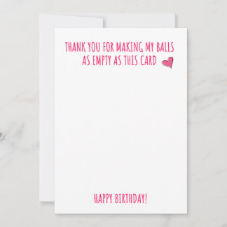 Agradecimiento Tarjeta de cumpleaños para ella