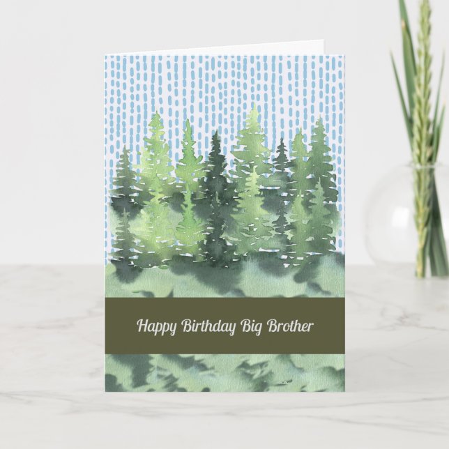 Agradecimiento Tarjeta de cumpleaños para Gran Hermano (Anverso)