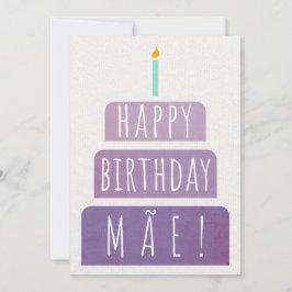Agradecimiento Tarjeta de cumpleaños para Mae
