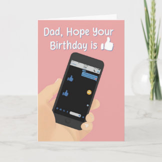 Agradecimiento Tarjeta de cumpleaños para papá