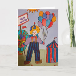 Agradecimiento Tarjeta de cumpleaños para payasos de cumpleaños