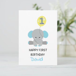 Agradecimiento Tarjeta de cumpleaños personalizable para el prime