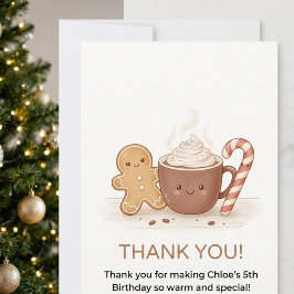Agradecimiento Tarjeta de cumpleaños personalizada para las fiest