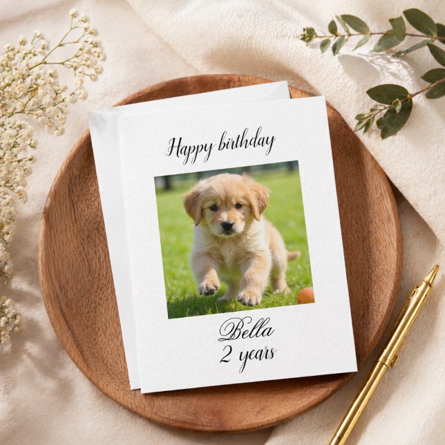 Agradecimiento Tarjeta de cumpleaños personalizada para mascotas  (Subido por el creador)