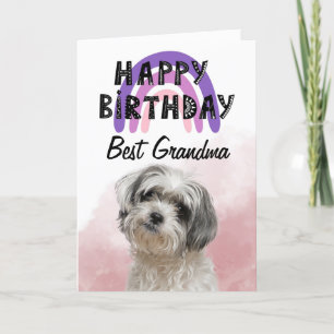 Agradecimiento Tarjeta de cumpleaños personalizada Shih Tzu Best