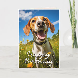 Agradecimiento Tarjeta de cumpleaños personalizado English Foxhou