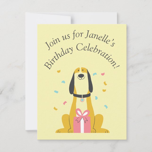 Agradecimiento Tarjeta de cumpleaños plana (Anverso)