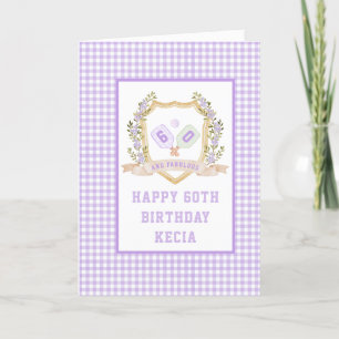 Agradecimiento Tarjeta de cumpleaños Purple Pickleball