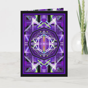 Agradecimiento Tarjeta de cumpleaños Purple W3