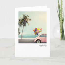 Agradecimiento Tarjeta de cumpleaños retro feliz