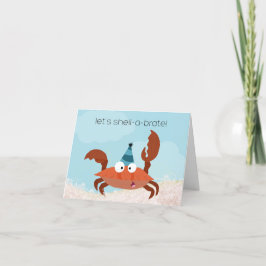 Agradecimiento Tarjeta de cumpleaños Shell-ebrate