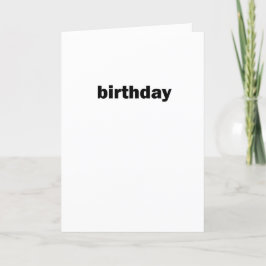 Agradecimiento tarjeta de cumpleaños simple