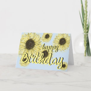 Agradecimiento Tarjeta de cumpleaños Sunny Happy