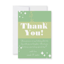 Tarjeta de cumpleaños Verde Mar