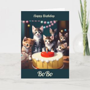 Agradecimiento Tarjeta de cumpleaños y Fiesta Pequeño Kitty