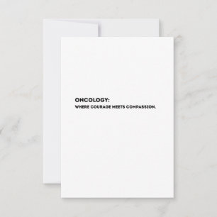 Agradecimiento Tarjeta de definición de oncología – Gracias oncól