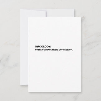 Agradecimiento Tarjeta de definición de oncología – Gracias oncól