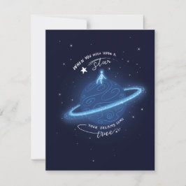 Agradecimiento Tarjeta de Deseo de una Estrella