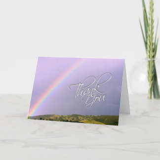 Agradecimiento Tarjeta de deseos de arcoiris