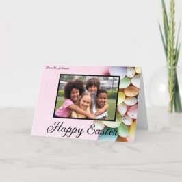 Agradecimiento Tarjeta de deseos de Pascua feliz
