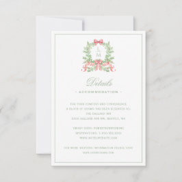 Agradecimiento Tarjeta de detalles de Wreath w Candy Cane Bow