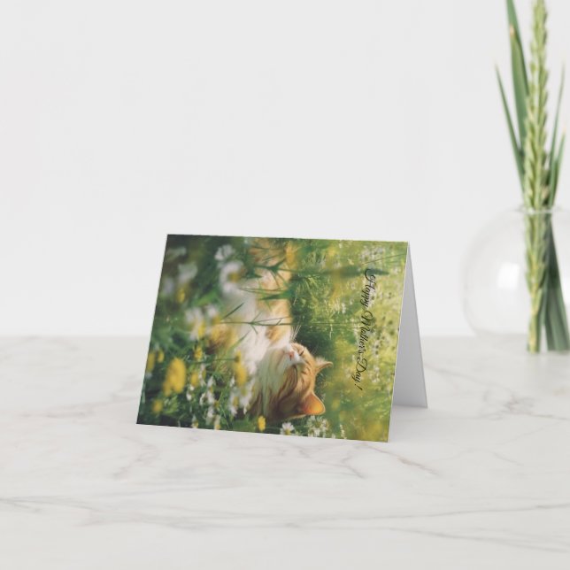 Agradecimiento tarjeta de Día de la Madre floral personalizado ca (Anverso)