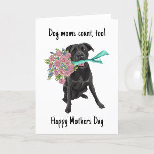 Agradecimiento Tarjeta de Día de la Madre para mamás de perro Bla