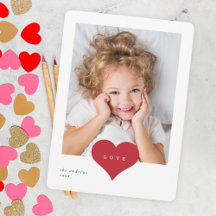 Tarjeta de Día de San Valentín de Aula con Foto de
