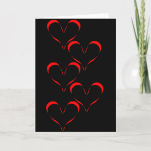 Agradecimiento Tarjeta de Día de San Valentín de corazón flotante
