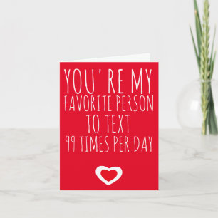 Agradecimiento tarjeta de día de San Valentín, eres mi persona fa