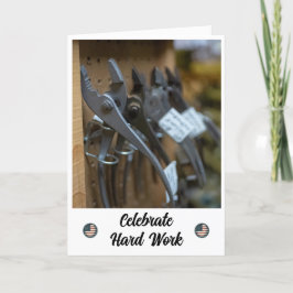 Agradecimiento Tarjeta de Día de Trabajo de Éxito de la Redacción