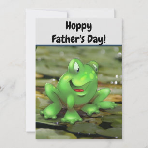 Agradecimiento Tarjeta de Día del Padre de Personalizado de Rana